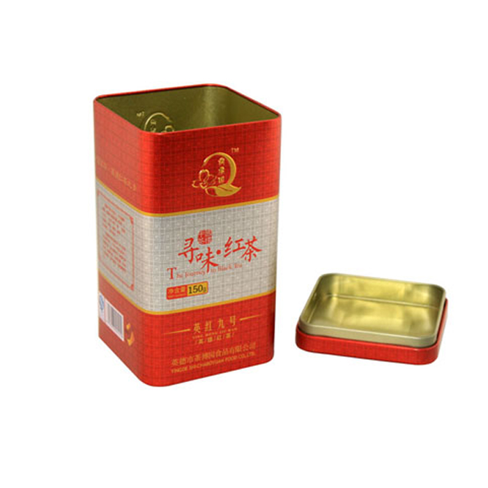 150g black tea tin can