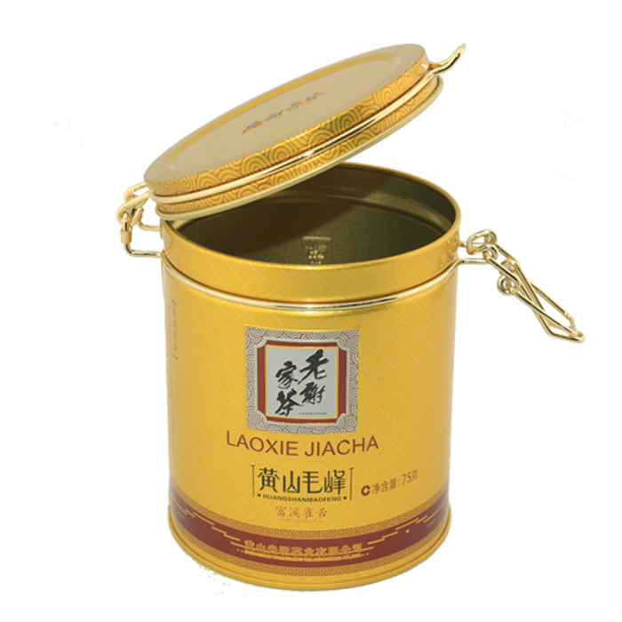 tea tin box with lock