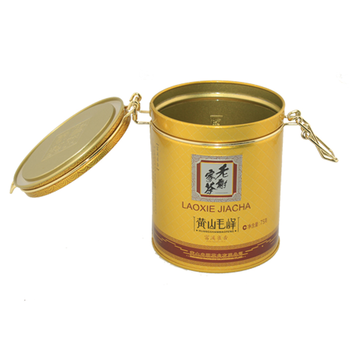 tea tin box with lock