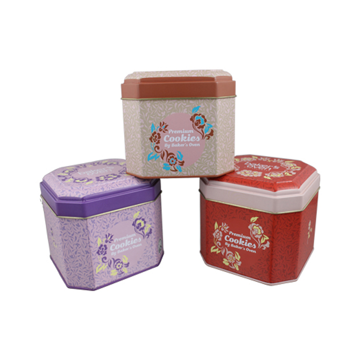 cookie polygon storage tin