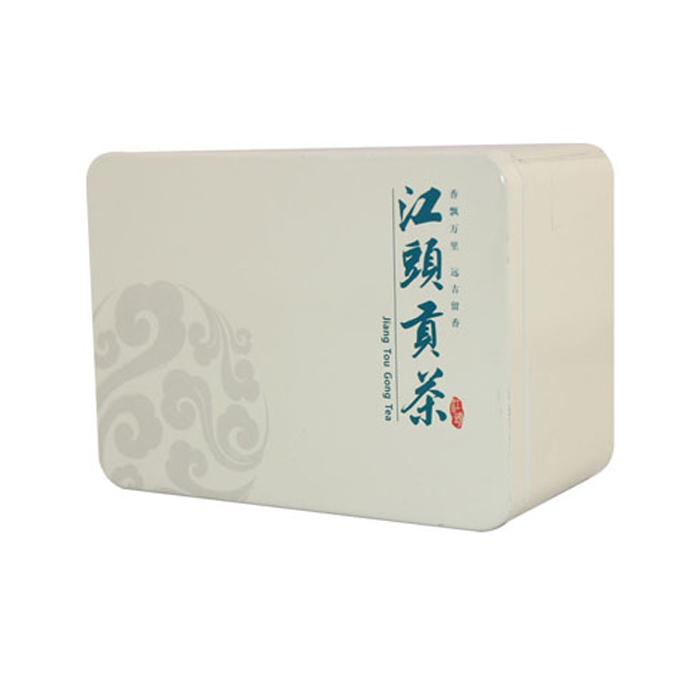 rectangular tea gift tin