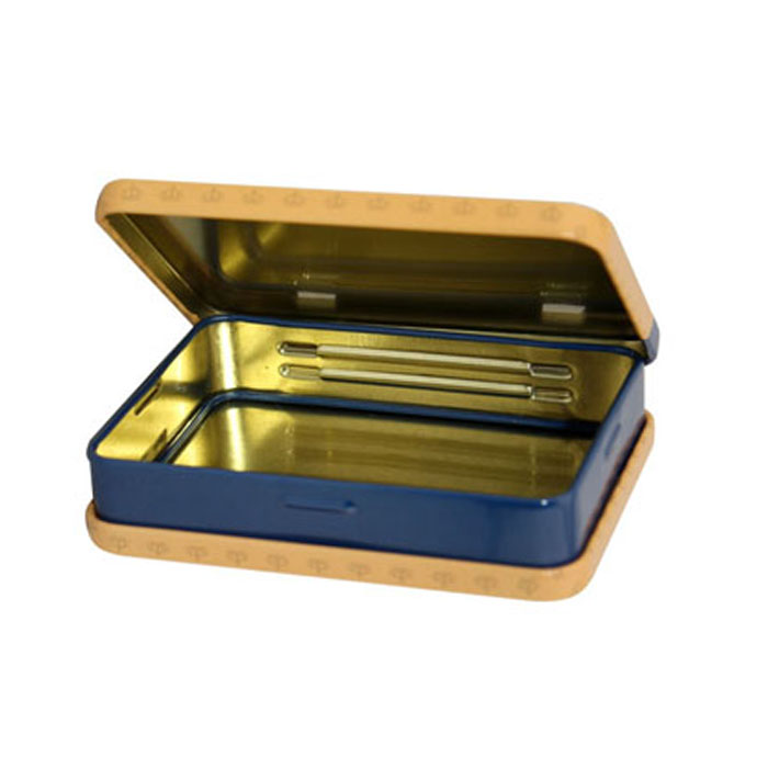 hinged rectangular small tins