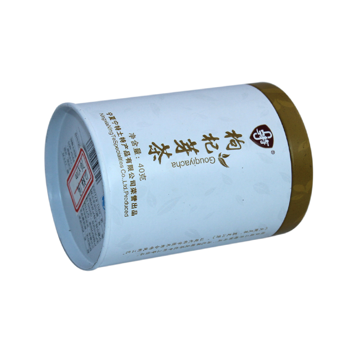 cylinder bulk tea tin