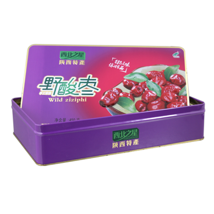 empty jujube storage tin