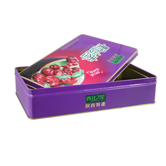 empty jujube storage tin